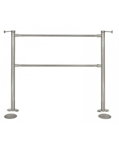 Стойка стационарная Ростов-Дон ОБ1/2-1 у (Хром) в Иваново Ограждения Pintop.ru