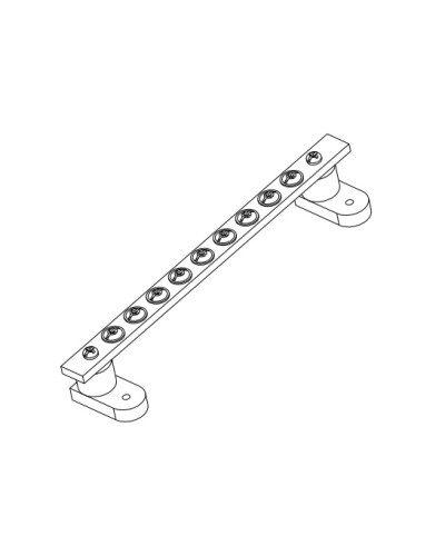 Панель заземления 200 мм / 200 А в Иваново Аксессуары для стоек и шкафов Pintop.ru