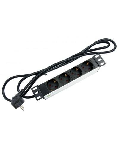 Блок евророзеток для 10 шкафов, горизонтальный, 4 розетки, 16 A Cabeus PDU-4P-2EU в Иваново Блоки розеток Pintop.ru