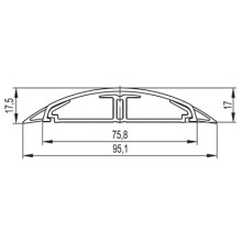 Кабель-канал напольный CSP-F 75x17 мм DKC 01332