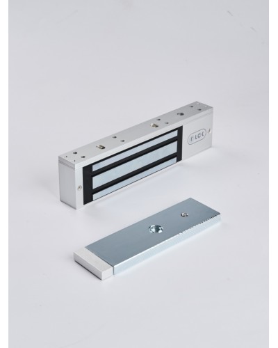 R-Lock RL-EM350-LSS - Электромагнитный замкок, 350кг, DC12/24B, цвет серебристый сатинированный алюминий RAL 7047, два датчика втроены в корпус замка: датчик Холла и магнито-контактный датчик в Иваново Электромагнитные замки Pintop.ru