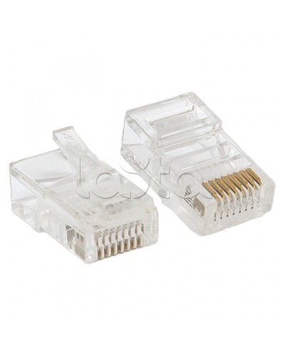Коннектор RJ-45 TERACOM PRO неэкран. 8P8C 30мкд Cat.5E универсальный (упак.10шт) EKF (TRP-PLUG-5EUTP-10) в Иваново Коннекторы Pintop.ru