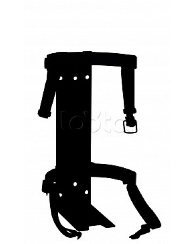 Кронштейн ПОЖТЕХНИКА КТР-8/9 на 2 ремнях (d180-185) для ОП/ОВП-8, ОП/ОВЭ-9 в Иваново Аксессуары для огнетушителей Pintop.ru