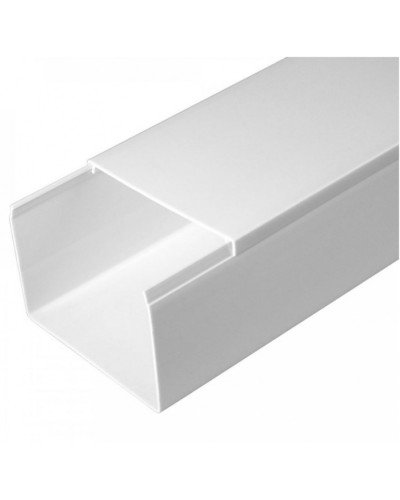 Кабель-канал белый 2-й замок в п/э 80х60 (8 м/уп) Промрукав (PR03.0058) в Иваново Кабель-канал Pintop.ru