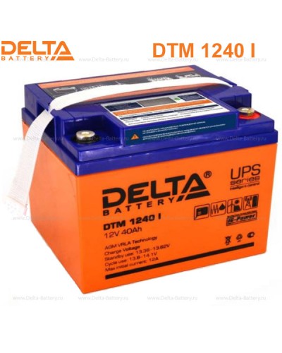 Аккумулятор свинцово-кислотный Delta DTM 1240 I в Иваново Электротехническое оборудование Pintop.ru