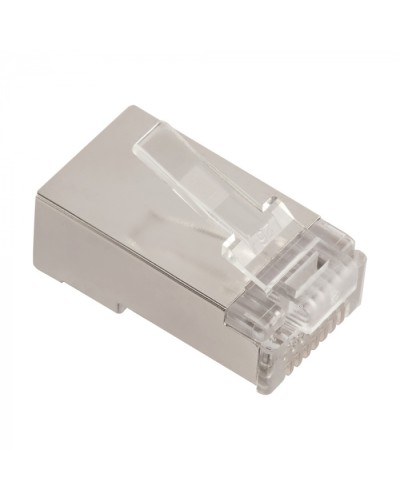 Коннектор RJ45 тип EZ, 8P8C, STP, Cat.5e, универсальный, 50 микрон,100 шт. LANMASTER (LAN-EZ45-8P8C/S5E-100) в Иваново Коннекторы и разъемы Pintop.ru