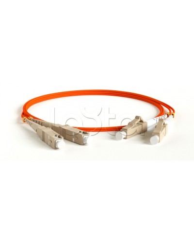Патч-корд волоконно-оптический многомодовый MM 50/125, LC-SC, duplex, LSZH, 1 м Hyperline FC-D2-50-LC/PR-SC/PR-H-1M-LSZH-OR в Иваново Патч-корды оптические Pintop.ru