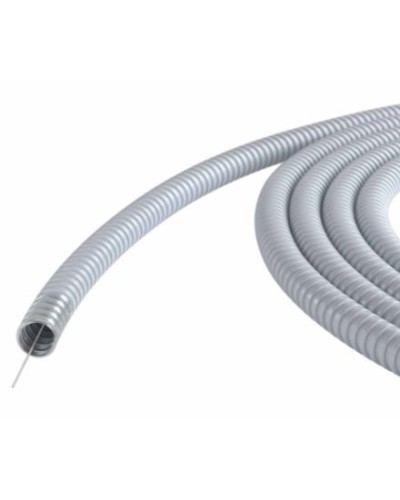Металлорукав DN 15мм в ПВХ изоляции, Dвн 15,5 мм, Dнар 19,5, с протяжкой, 100 м, цвет серый DKC 6071R-015100P в Иваново Металлорукав Pintop.ru