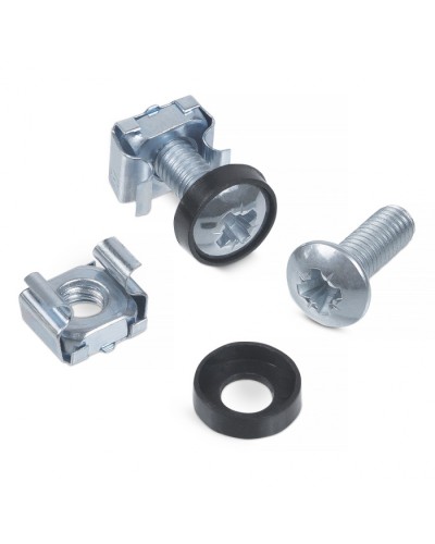 Комплект винт M6, квадратная гайка, шайба для крепления 19 оборудования в Иваново Расходные материалы для шкафов и стоек Pintop.ru