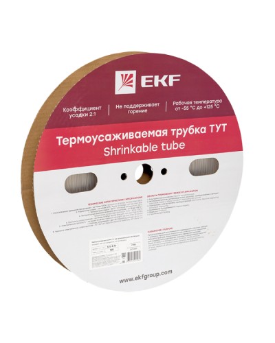 Термоусаживаемая трубка ТУТ 4/2 прозрачная рулон EKF PROxima (tut-4-tr) в Иваново Аксессуары для кабель-канала Pintop.ru