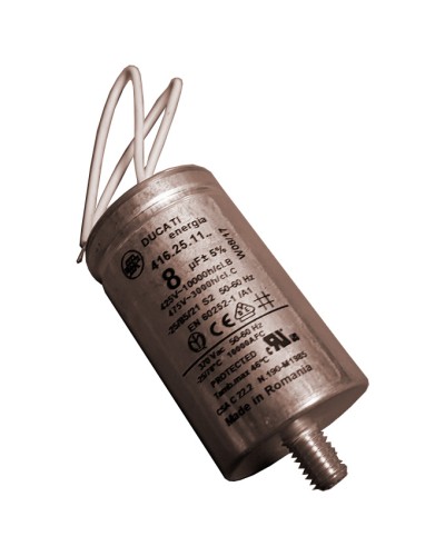 Конденсатор 8 мкФ с гибкими выводами и болтом Came 119RIR339 в Иваново Запчасти для шлагбаумов и автоматики Pintop.ru