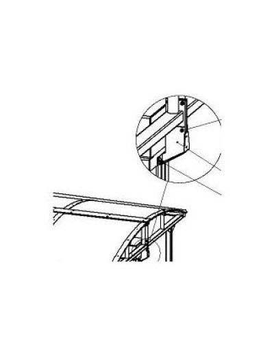 Кронштейн для стыковки турникета PERCo-RF01 0-11 в Иваново Дополнительное оборудование для СКУД Pintop.ru