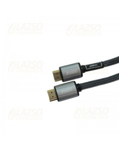 Кабель для передачи сигналов HDMI 2.0 LAZSO WH-111(2m)-B в Иваново Патч-корды и пигтейлы Pintop.ru