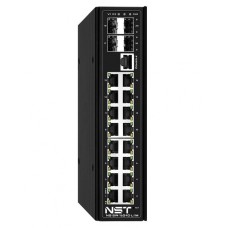 NST NS-SW-16G4G-PL/IM Промышленный управляемый L2+ HiPoE коммутатор Gigabit Ethernet на 16 GE RJ45 PoE + 4 GE SFP порта