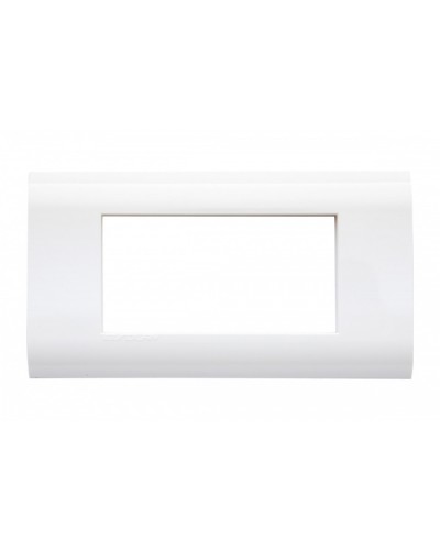 Рамка для модулей 22,5x45,0 мм 4 модуля, белая Eurolan (16M-00-04WT) в Иваново Комбинированные настенные розетки Pintop.ru