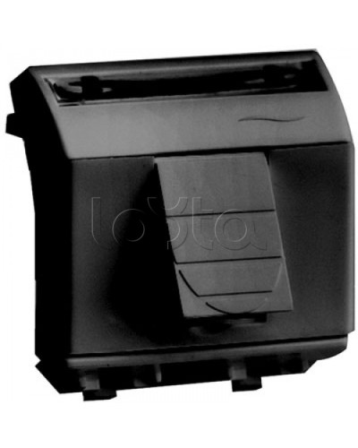 Компьютерная розетка RJ-45, кат.6A 8P8C, Hyperline, Dual IDC: 110&Krone Brava, черн., 2мод DKC 77679N в Иваново Розетки компьютерные и телефонные Pintop.ru