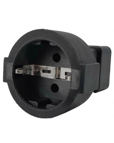 Адаптер переходной, розетка Schuko - вилка C20, 220В, 16А, черный LANMASTER (LAN-PPS/20-BK) в Иваново Проходные адаптеры и розетки оптические Pintop.ru