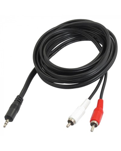 Шнур 3.5 мм стерео штекер - 2 RCA 7 м (10шт/уп) REXANT 17-4206 в Иваново Коннекторы Pintop.ru