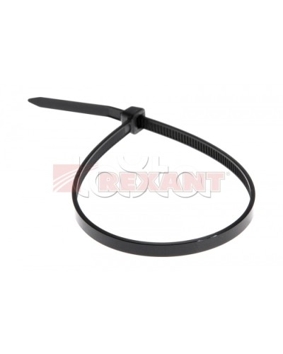 Хомут-стяжка нейлоновый 5х250 мм чёрный (100шт/уп) REXANT 07-0251-5 в Иваново Стяжки-хомуты Pintop.ru