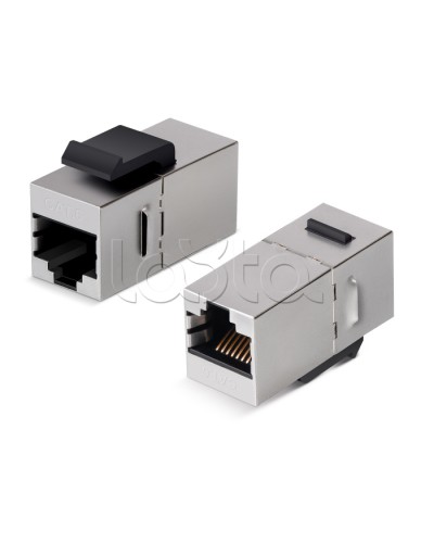Проходной адаптер Keystone RJ45-RJ45 Cabeus (CA-KJ-8P8C-C6-SH) в Иваново Коннекторы Pintop.ru