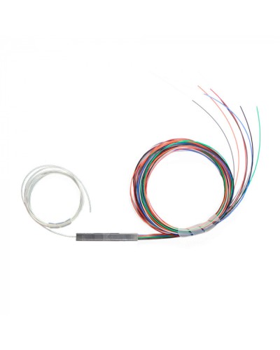 Разветвитель план 1х8 не окон 9/125 вывод 1.5м буфер 0.9 мм 1260/1650 Cabeus (FCT-PLC-1/8-9-1.5-0.9) в Иваново Оптические разветвители (сплиттеры) Pintop.ru