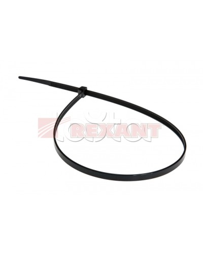 Хомут-стяжка нейлоновый 5х400 мм чёрный (100шт/уп) REXANT 07-0401 в Иваново Стяжки-хомуты Pintop.ru