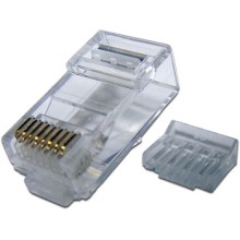 Коннектор RJ45 UTP 8P8C, cat.6, со вставкой TWT TWT-PL45-8P8C-6V