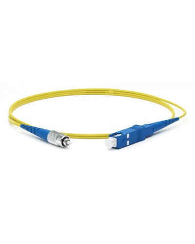 Патч-корд волоконно-оптический Hyperline FC-S2-9-FC/UR-ST/UR-H-1M-LSZH-YL в Иваново Патч-корды оптические Pintop.ru