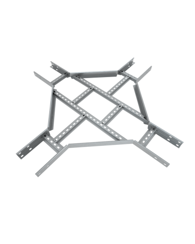 Х-разветвитель лестничный 80х300х1,5 мм Быстрый монтаж HD85 КМ-профиль (LXDS80-300-1.5 HD85) в Иваново Аксессуары для лотков Pintop.ru