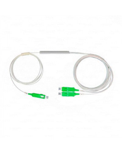 Разветвитель план 1х2 окон SC/APC 9/125 вывод 1,5м буфер 0.9мм 1260/1650 Cabeus (FCT-PLC-1/2-9-SC/A-1.5-0.9) в Иваново Оптические разветвители (сплиттеры) Pintop.ru