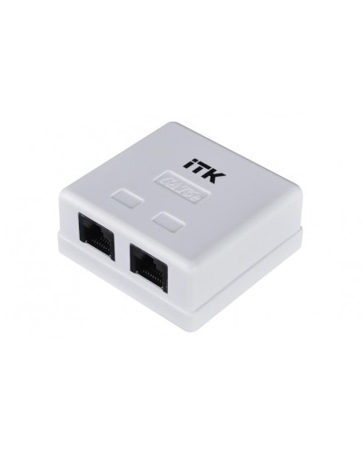 Розетка RJ-45 кат.5е 2-порта ITK CS2-1C5EU-22 в Иваново Розетки компьютерные и телефонные Pintop.ru