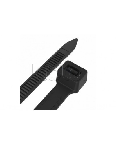 Стяжкa нейлоновая, тройной замок 200 x 4,8 мм, черная (упак.100 шт) REXANT (67-0201-5) в Иваново Стяжки-хомуты Pintop.ru