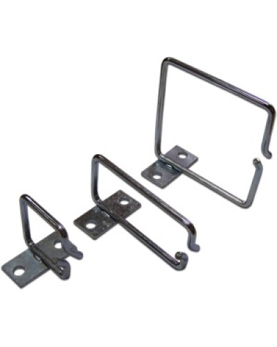 Скоба-органайзер металлическая для установки на 19 профиль, 80х80 мм TWT TWT-RING-M80x80 в Иваново Кабельные органайзеры Pintop.ru