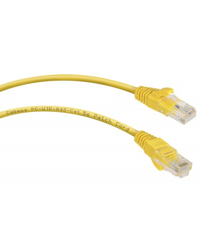Патч-корд UTP, категория 5e, 0.15 м, неэкранированный, желтый Cabeus PC-UTP-RJ45-Cat.5e-0.15m-YL в Иваново Патчкорды (медные) Pintop.ru