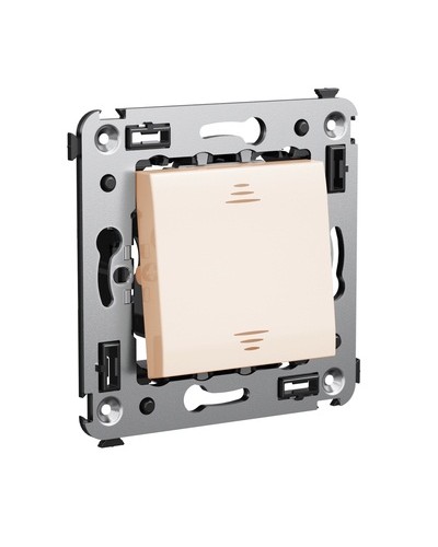 Инвертор одноклавишный в стену, Avanti, Ванильная дымка DKC 4405123 в Иваново Аксессуары для стоек и шкафов Pintop.ru