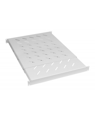 Полка 19 перфорированная глубиной 600-1000 ммдо 100кг, цвет серый (RAL 7035) Cabeus (SH-J018-SS-600-100KG) в Иваново Полки для шкафов и стоек Pintop.ru