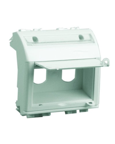 Адаптер для двух оптоволоконных разъемов типа ST, белый, 2 мод. DKC 76615B в Иваново Аксессуары для кабель-канала Pintop.ru