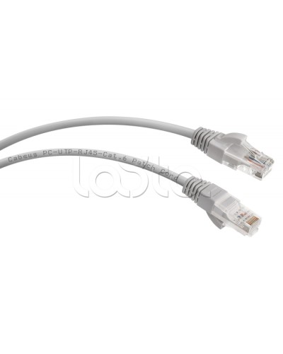 Патч-корд UTP, категория 6, 10 м, неэкранированный, серый Cabeus PC-UTP-RJ45-Cat.6-10m в Иваново Патчкорды (медные) Pintop.ru