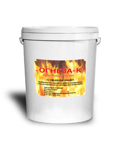 Компонент системы конструктивной защиты для воздуховодов огнестойкий клеевой состав Огнеза «ОГНЕЗА-К», ведро 30 кг. в Иваново Дополнительное оборудование пожаротушения Pintop.ru