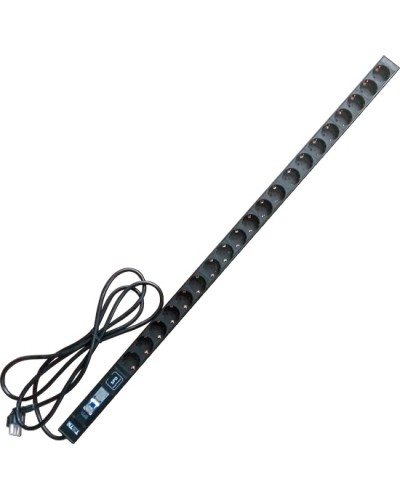 Блок розеток вертикальный 20xSchuko, 250V, 16A, шнур 3 метра, вилка Schuko TWT TWT-PDV-20GS-GP в Иваново Блоки розеток Pintop.ru