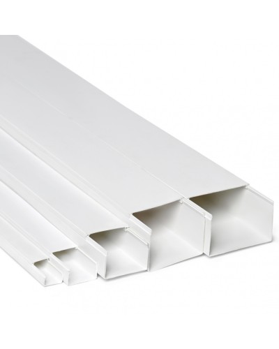 Кабель-канал 100x60x2000, двойной замок, белый (ПожТехКабель) в Иваново Кабель-канал Pintop.ru