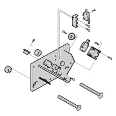 Механические упоры концевых положений G4040 G4041 в сборе Came 119RIG177