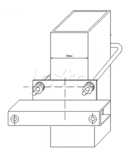 Узел крепления блоков подключения и управления БД-НР, БМ-НР, БУПР извещателей Омега-микродизайн УЗК-КС 60 в Иваново Кронштейны и планки для извещателей Pintop.ru
