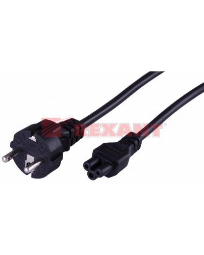 Шнур сетевой Евро 3х0.75мм² 1.8М (PVC) (с заземлением) (ноутбук) (10шт/уп) REXANT 11-1151 в Иваново Патч-корды и пигтейлы Pintop.ru