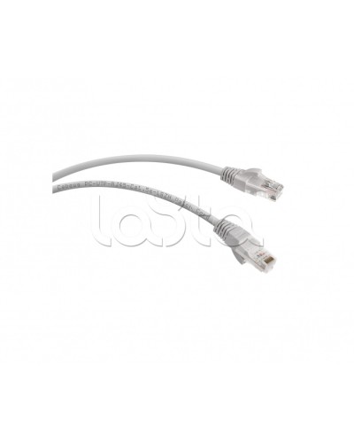 Патч-корд UTP, категория 5e, 0.5 м, LSZH, неэкранированный, серый Cabeus PC-UTP-RJ45-Cat.5e-0.5m-LSZH в Иваново Патчкорды (медные) Pintop.ru