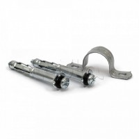 Комплекты для крепления ОКЛ с использованием дюбеля Молли М4х32 и скобы СМД 16-17 (100 шт) Промрукав