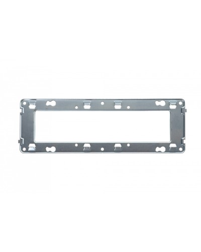 Универсальный суппорт для горизонтальных рамок 6 и 8 модулей французский стандарт Eurolan (16S-00-18WT) в Иваново Комбинированные настенные розетки Pintop.ru