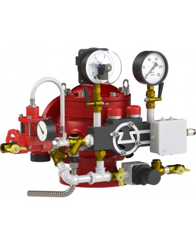 Узел управления спринклерный водозаполненный Спецавтоматика УУ-С100/1,6В-ВФ.О4-01 Прямоточный-100 (с камерой задержки) в Иваново Устройства пуска водяного пожаротушения Pintop.ru