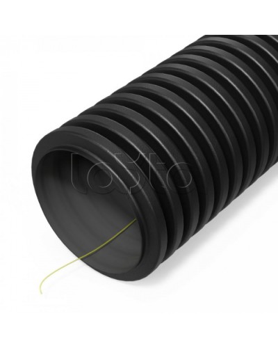 Труба гофр двустенная ПНД гибкая тип 450 (SN12) ст к ультраф с/з черная d110 мм (50м/уп) Промрукав (PR15.0309) в Иваново Труба гофрированная Pintop.ru