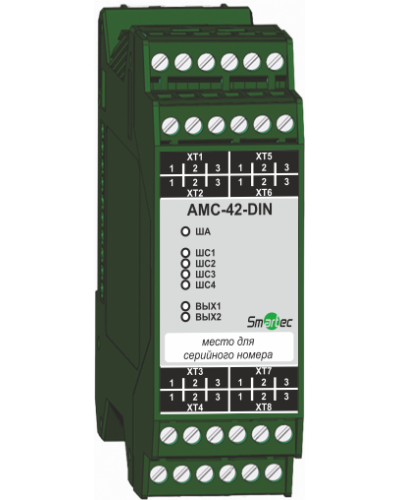 Адресный модуль Smartec AMС-42-DIN в Иваново Адресная система охранно-пожарной радиоканальной сигнализации Smartec Pintop.ru